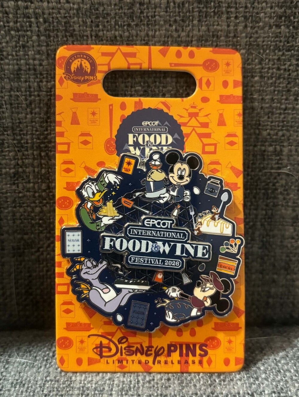 Walt Disney World Epcot International Food & Wine Festival 2026 Pin